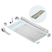 Curb Delta Shower Pan Kit Linear drain