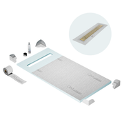 Curbless Lotus Shower Pan Kit Linear drain