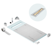 Curbless Mist (Tile-In) Shower Pan Kit Linear drain