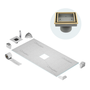 Curbless Veil (Tile-In) Shower Pan Kit Square drain