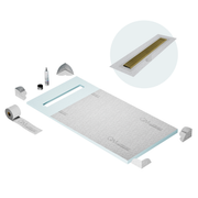 Curbless Wedgewire Shower Pan Kit Linear drain
