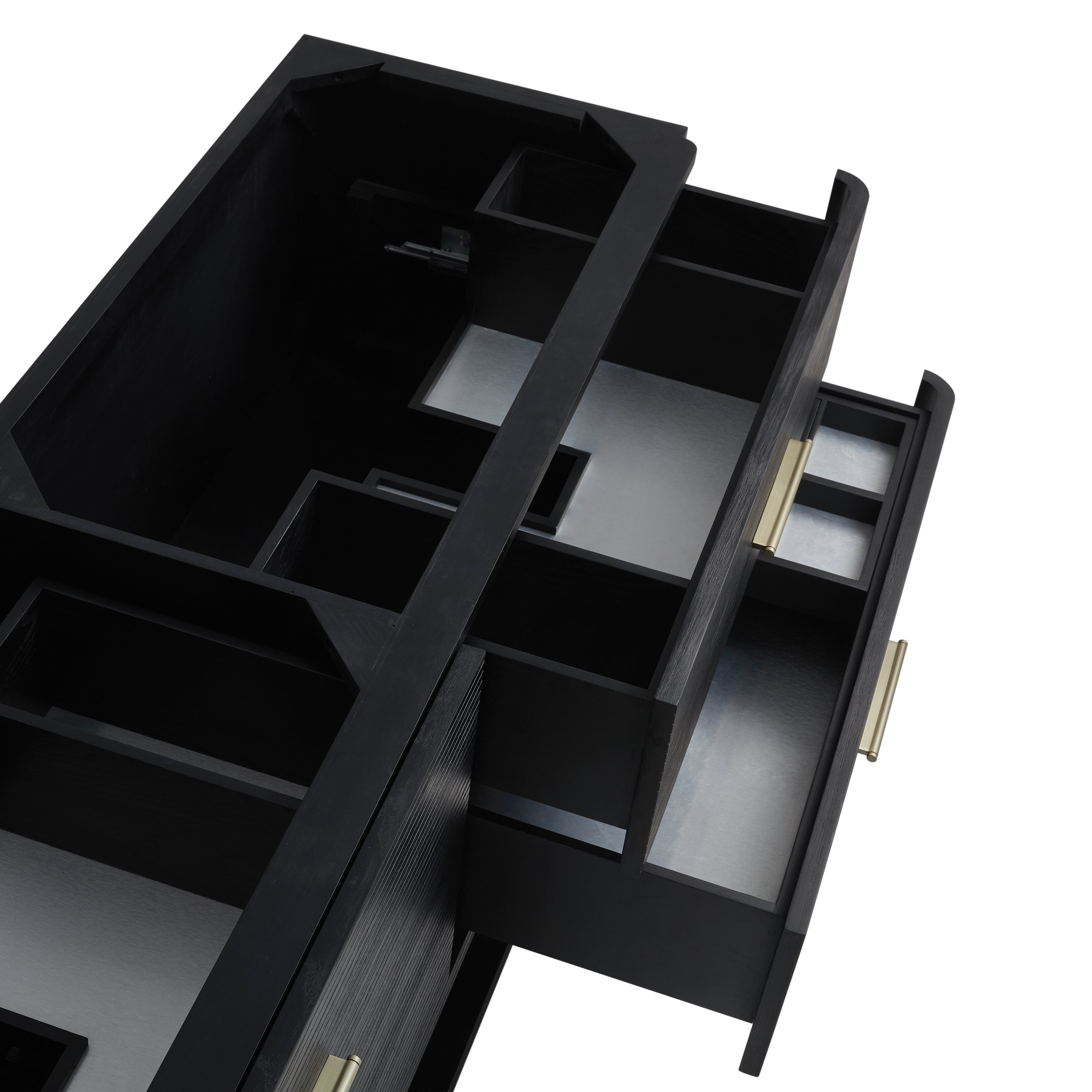 James Martin Lucian 72" Double Vanity in Carbon Oak with 3cm Countertop