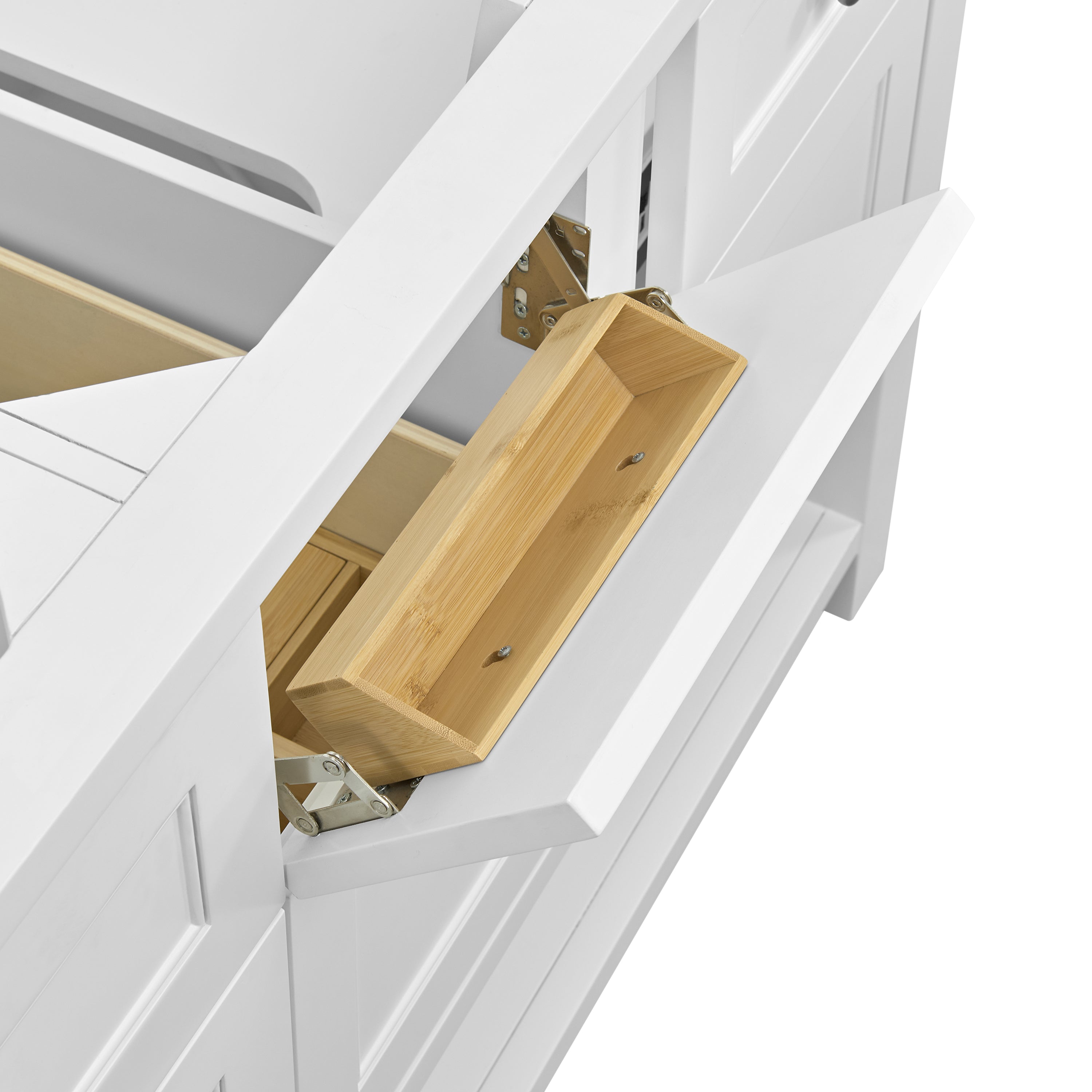 James Martin Breckenridge 60" Double Vanity in Bright White with 3cm Countertop