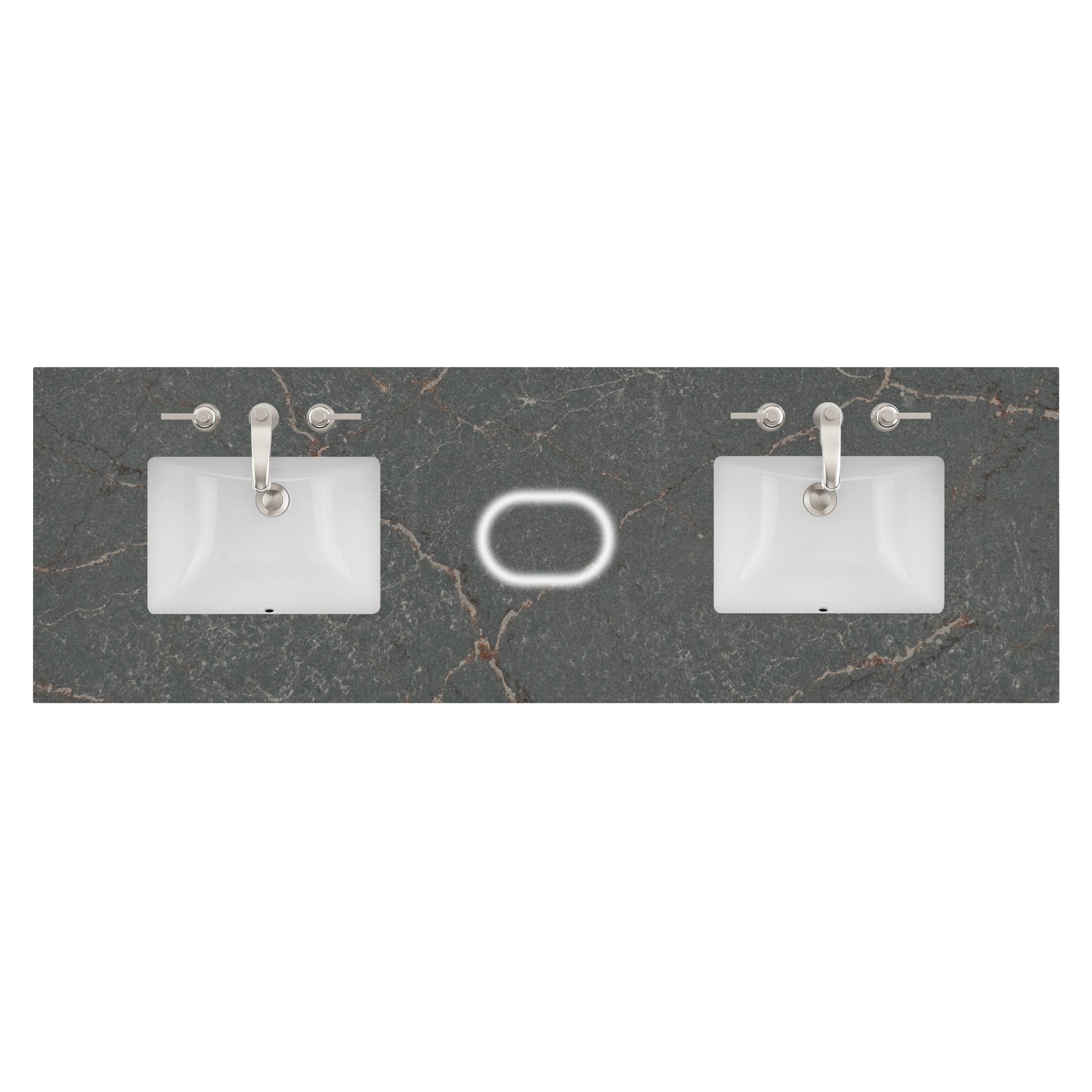 James Martin 72" Double Top with Sink & FreePower Wireless Charger, 3cm (040)