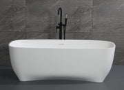ALFI brand  AB9980 67" White Matte Solid Surface Resin Bathtub