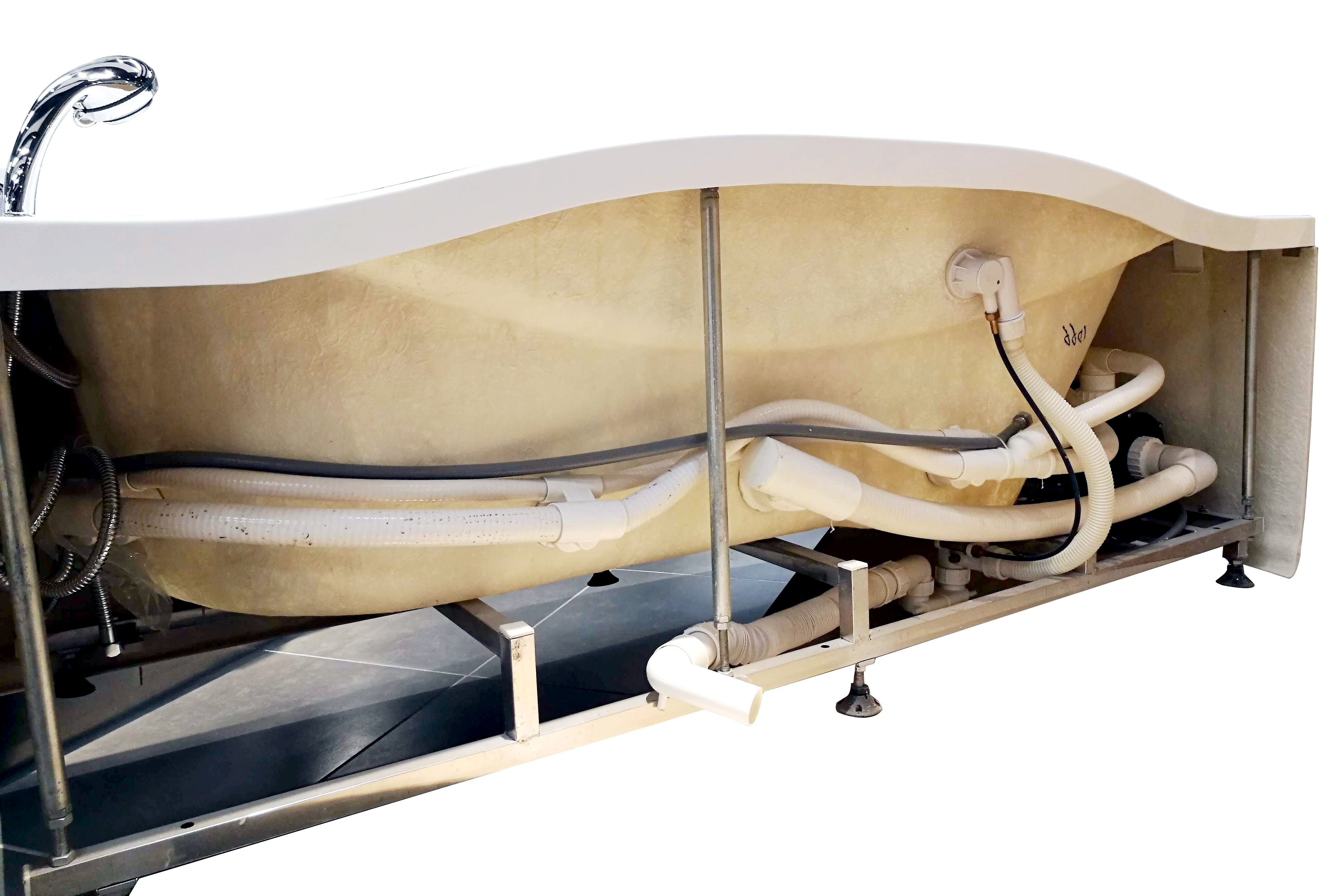 EAGO AM189ETL-R 6′ Acrylic Whirlpool Bathtub with Waterfall & Fixtures