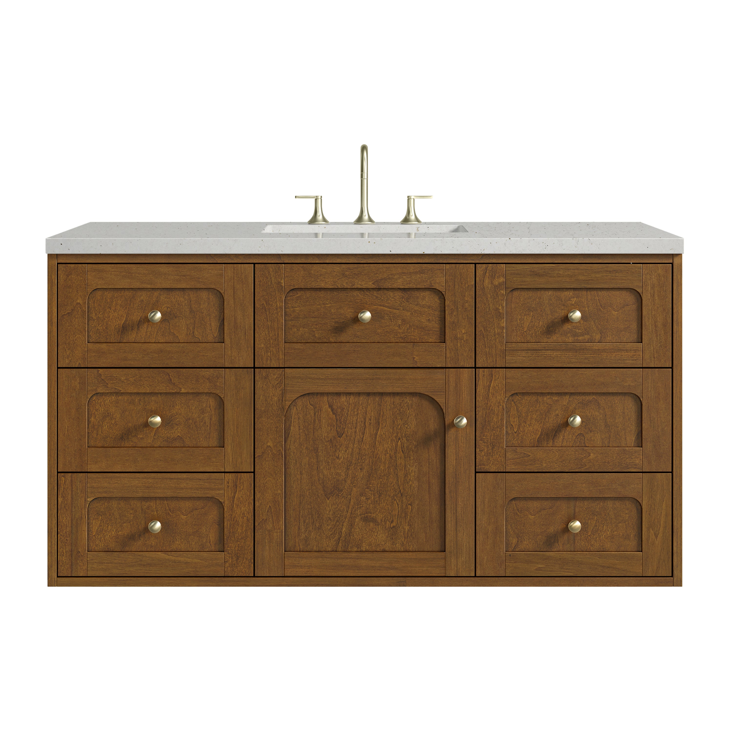 James Martin Laurent 48" Single Vanity in Honey Oak with 3cm Countertop