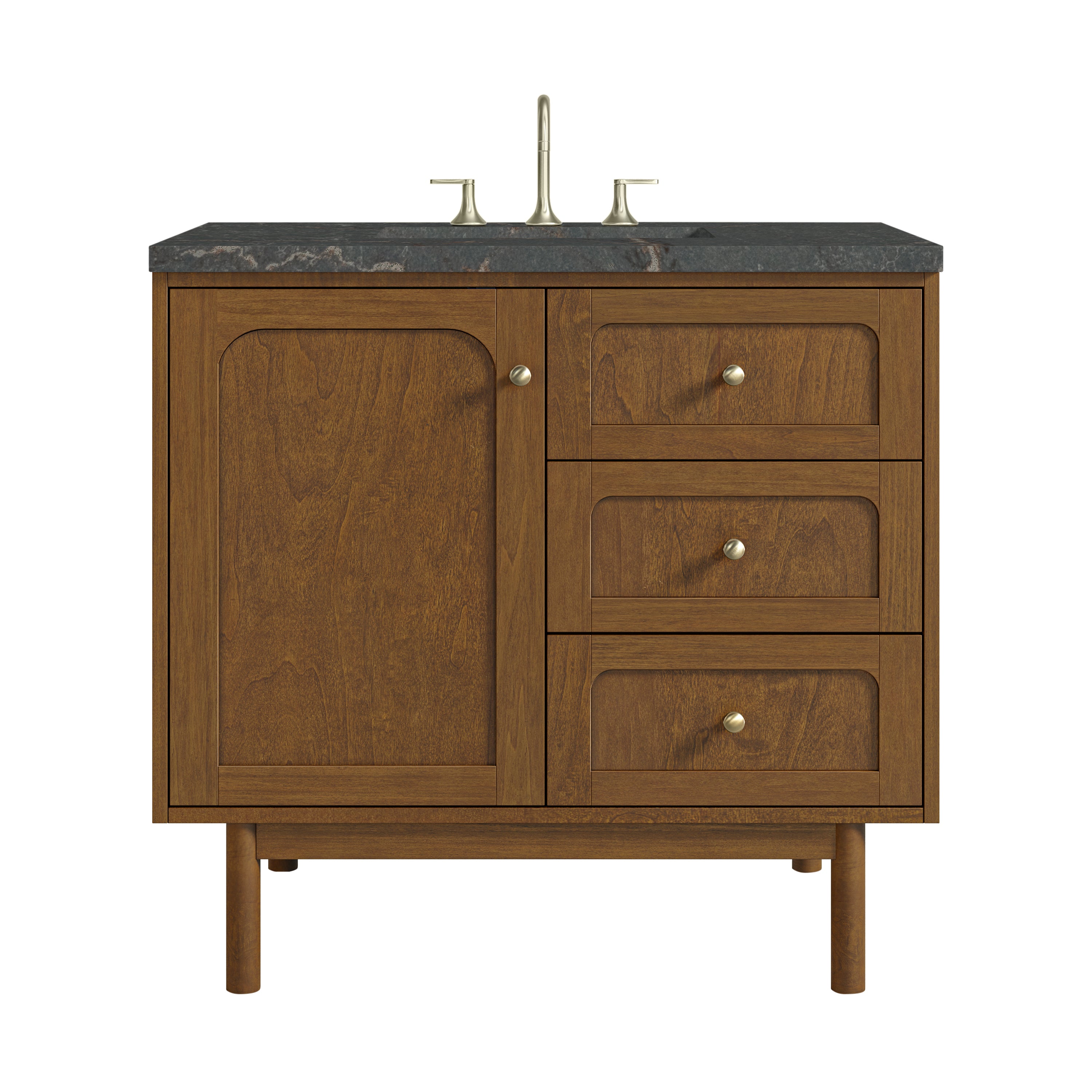 James Martin Laurent 36" Single Vanity in Honey Oak with 3cm Countertop