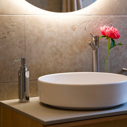 OUTLINE - Soap Dispenser in Polished Chrome.