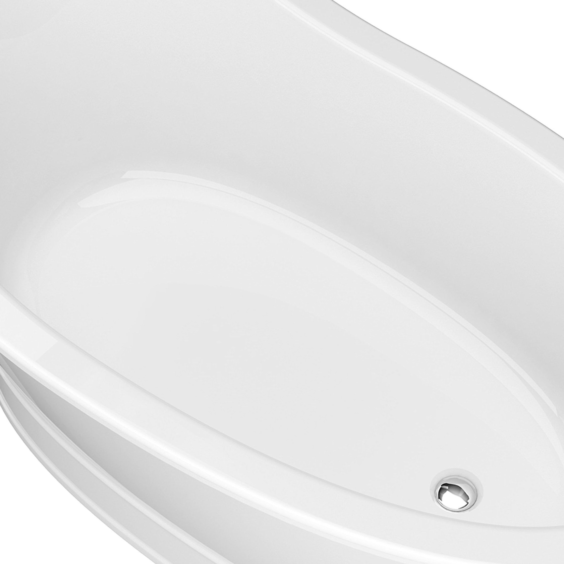 MAIDSTONE | DXV 66 Inch Oak Hill Acrylic Freestanding Bathtub