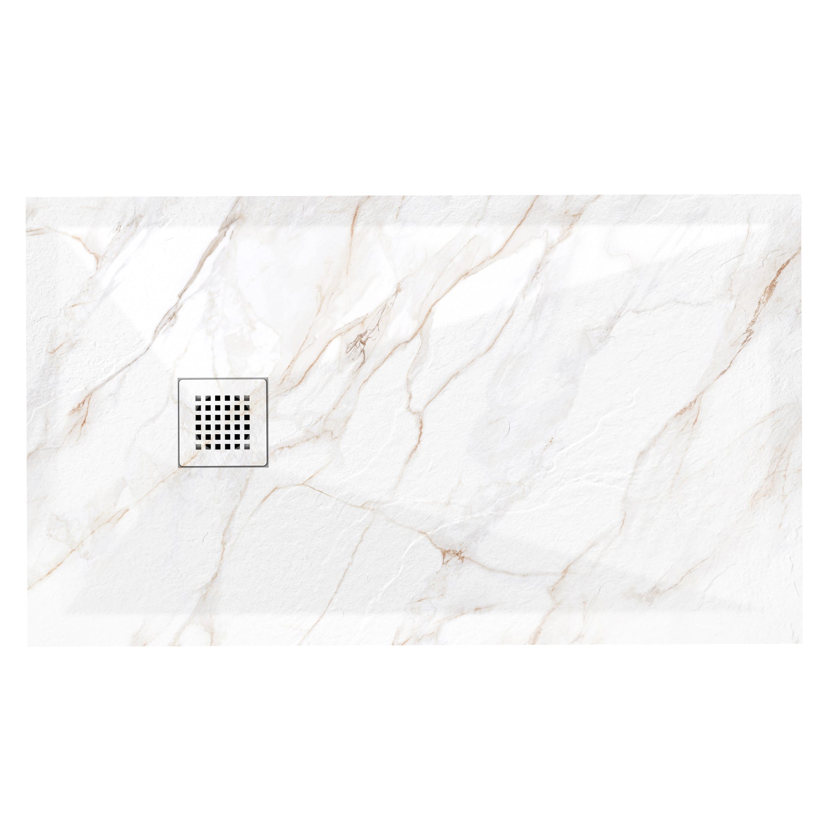 MAIDSTONE | DXV Calacatta Marble Stone Shower Pan