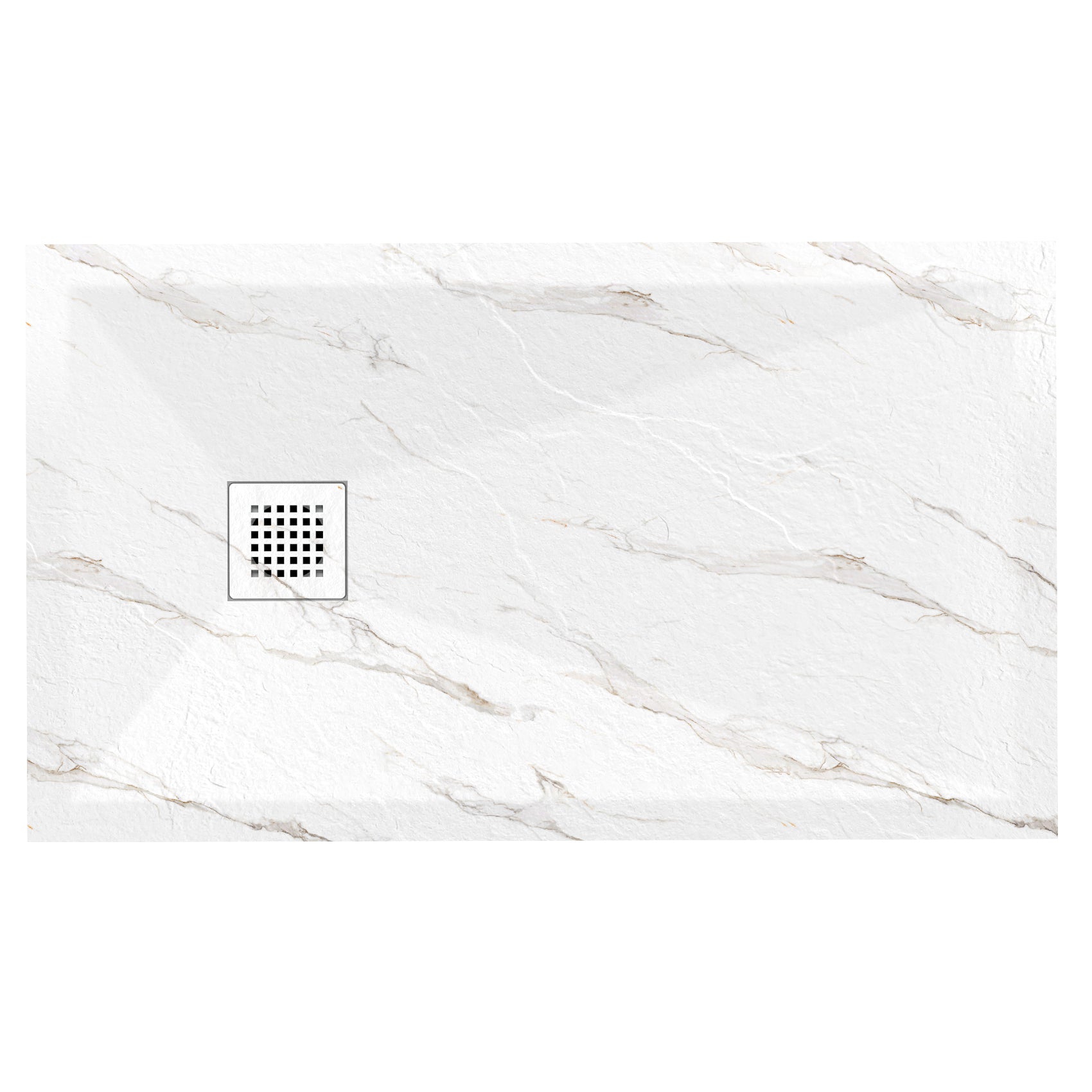 MAIDSTONE | DXV Carrara Marble Stone Shower Pan