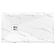 MAIDSTONE | DXV Carrara Marble Stone Shower Pan