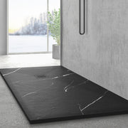 MAIDSTONE | DXV Black Marble Stone Shower Pan