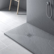 MAIDSTONE | DXV Grey Slate Stone Shower Pan