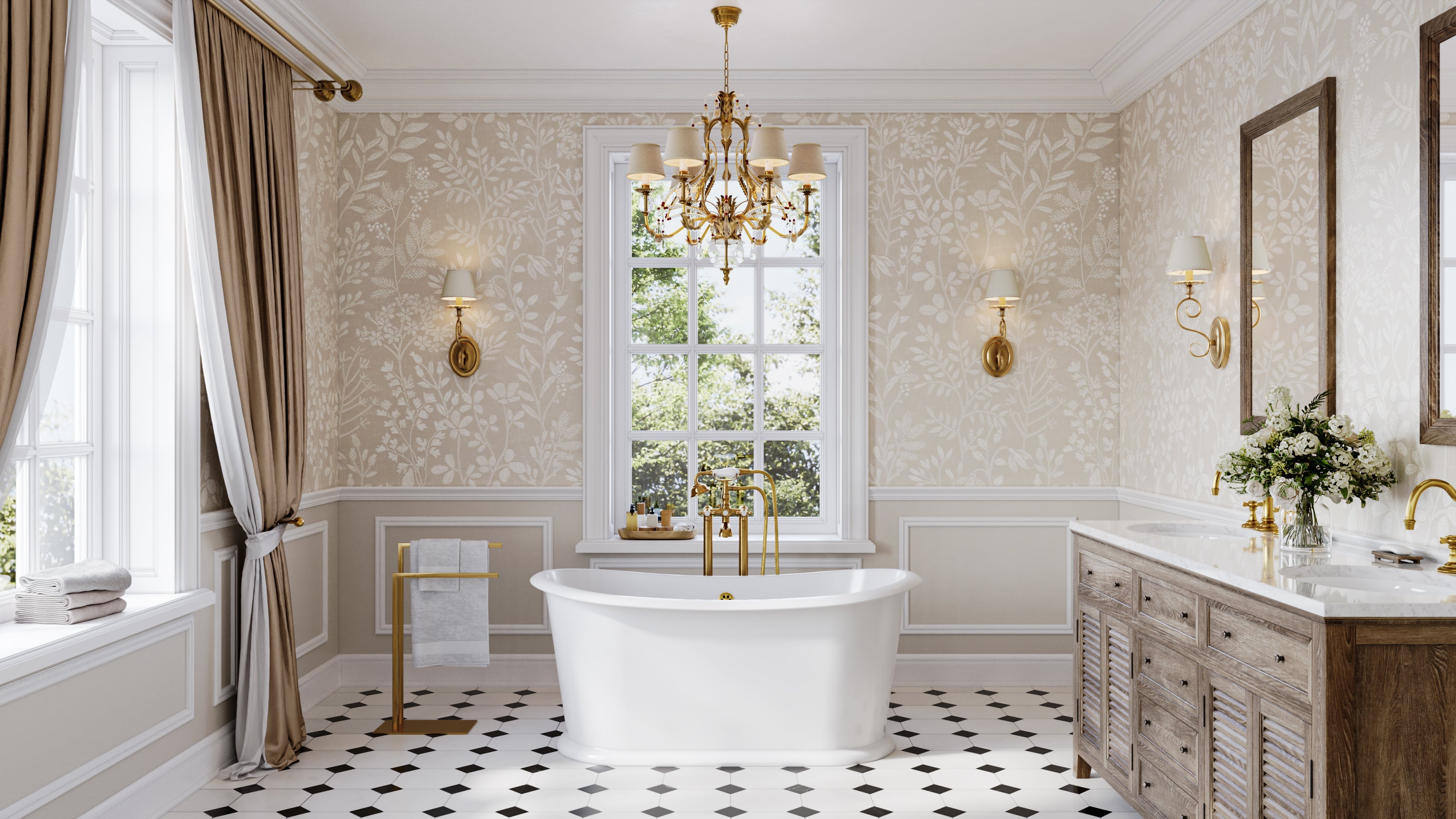 MAIDSTONE | DXV Rio Cast Iron Double Ended Skirted Tub - No Faucet Drillings
