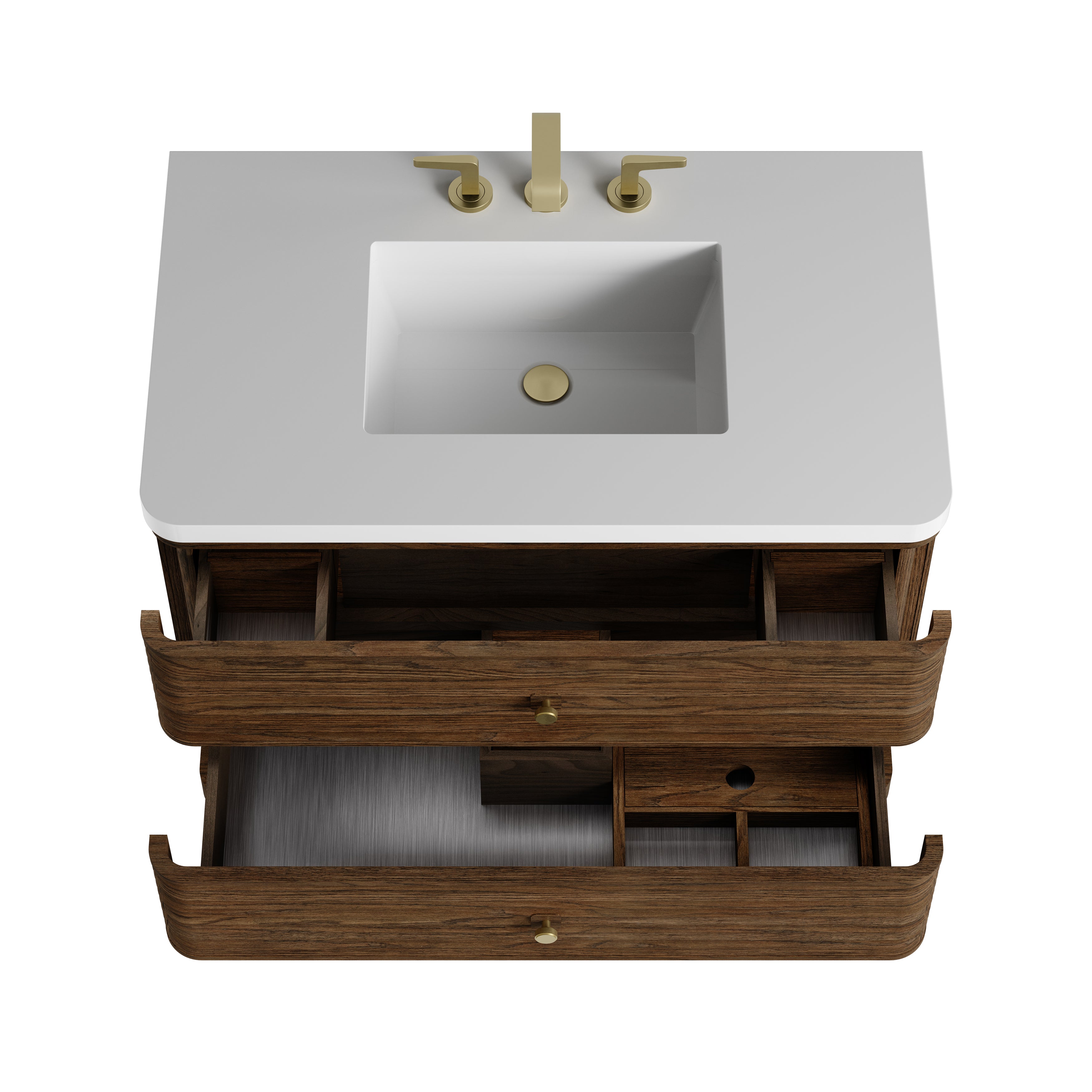 James Martin Allamari 36" Single Vanity in Sable with 3cm Countertop
