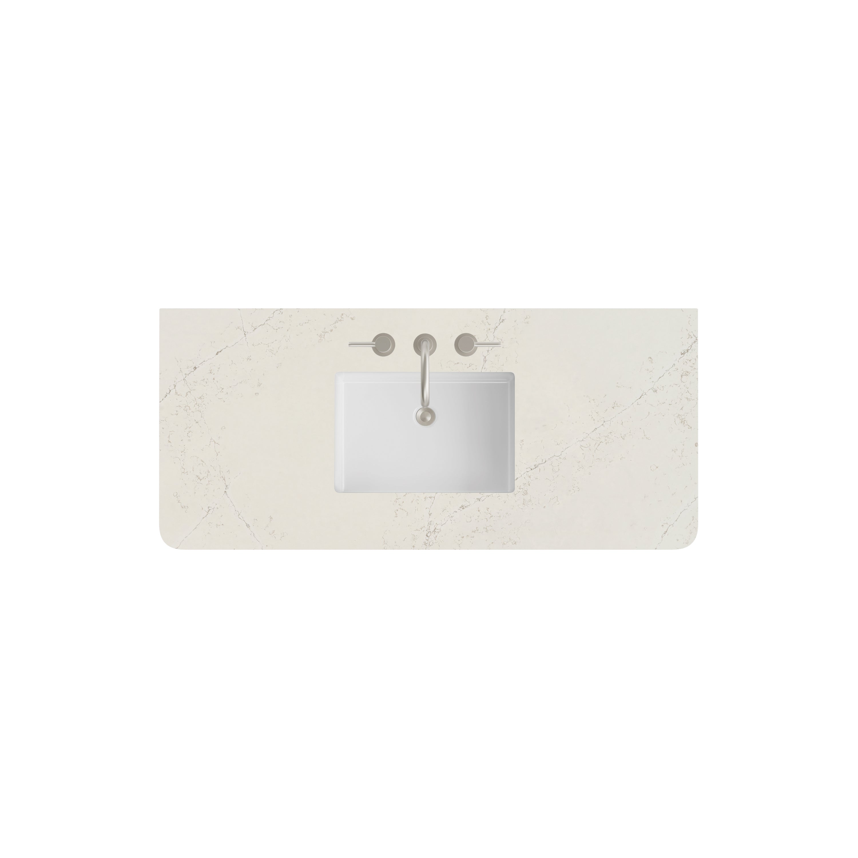 James Martin 48" Single Radius Cut Top, Widespread 3cm