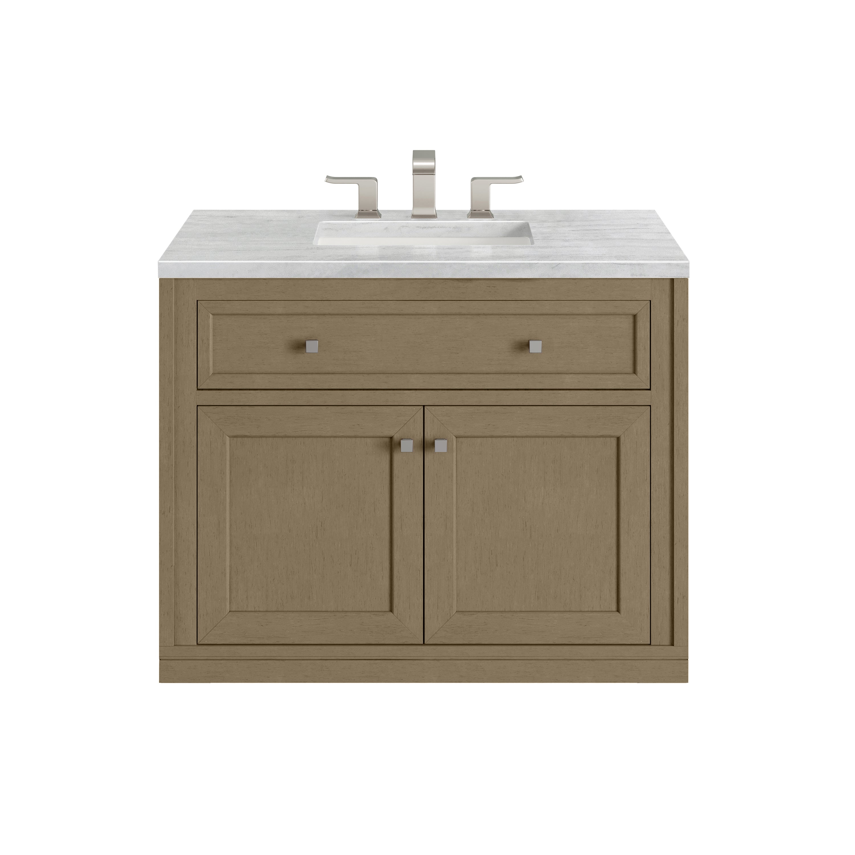 James Martin Chicago 36" Single Vanity in Walnut Whisper with 3cm Countertop