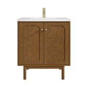 James Martin Laurent 30" Single Vanity in Honey Oak with 3cm Countertop