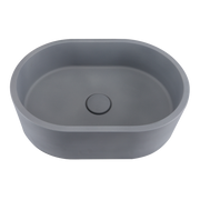Dawn Oblong Shape Concrete Vanity Top, Blue Ashes CSUF10190BA