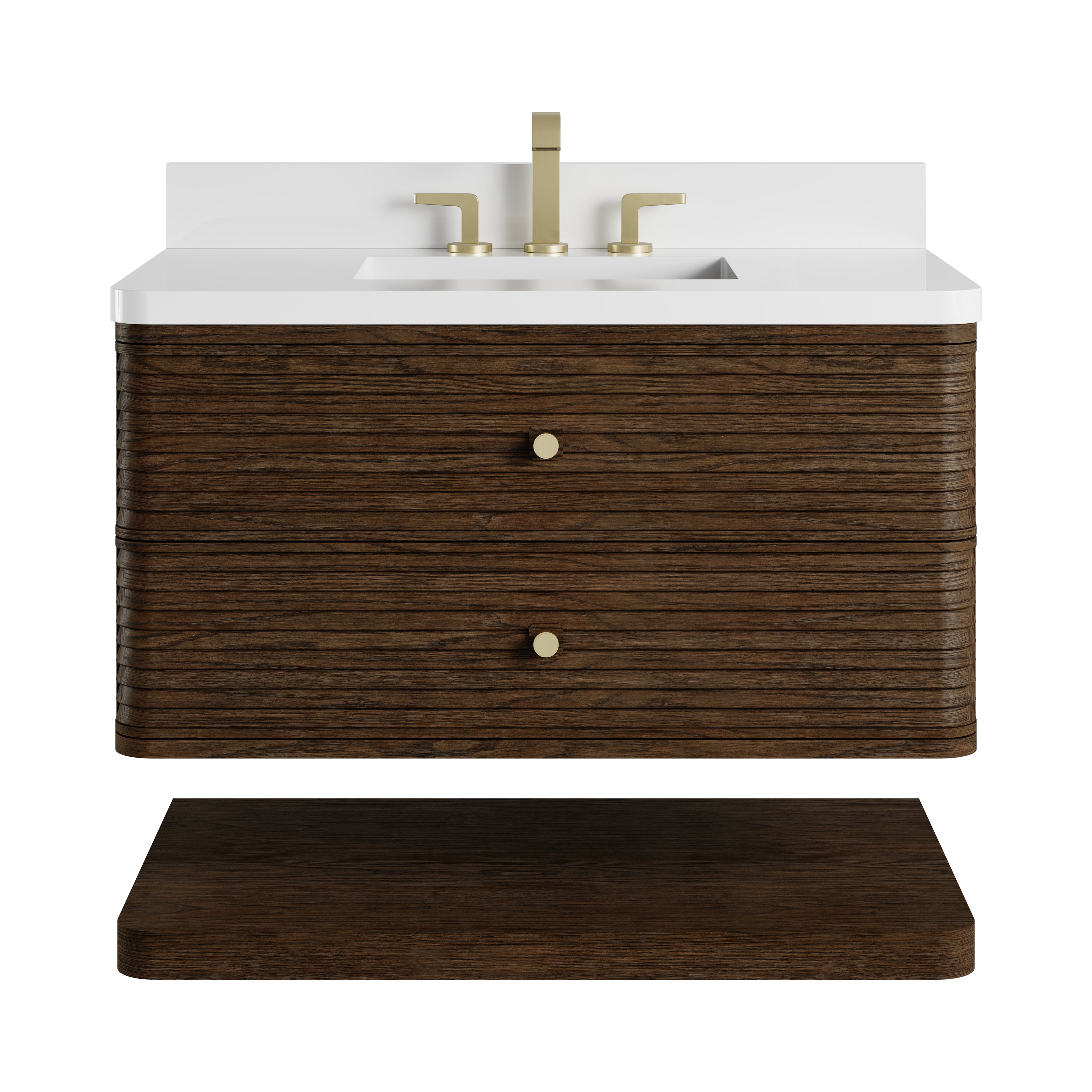 James Martin Allamari 36" Single Vanity in Sable with 3cm Countertop