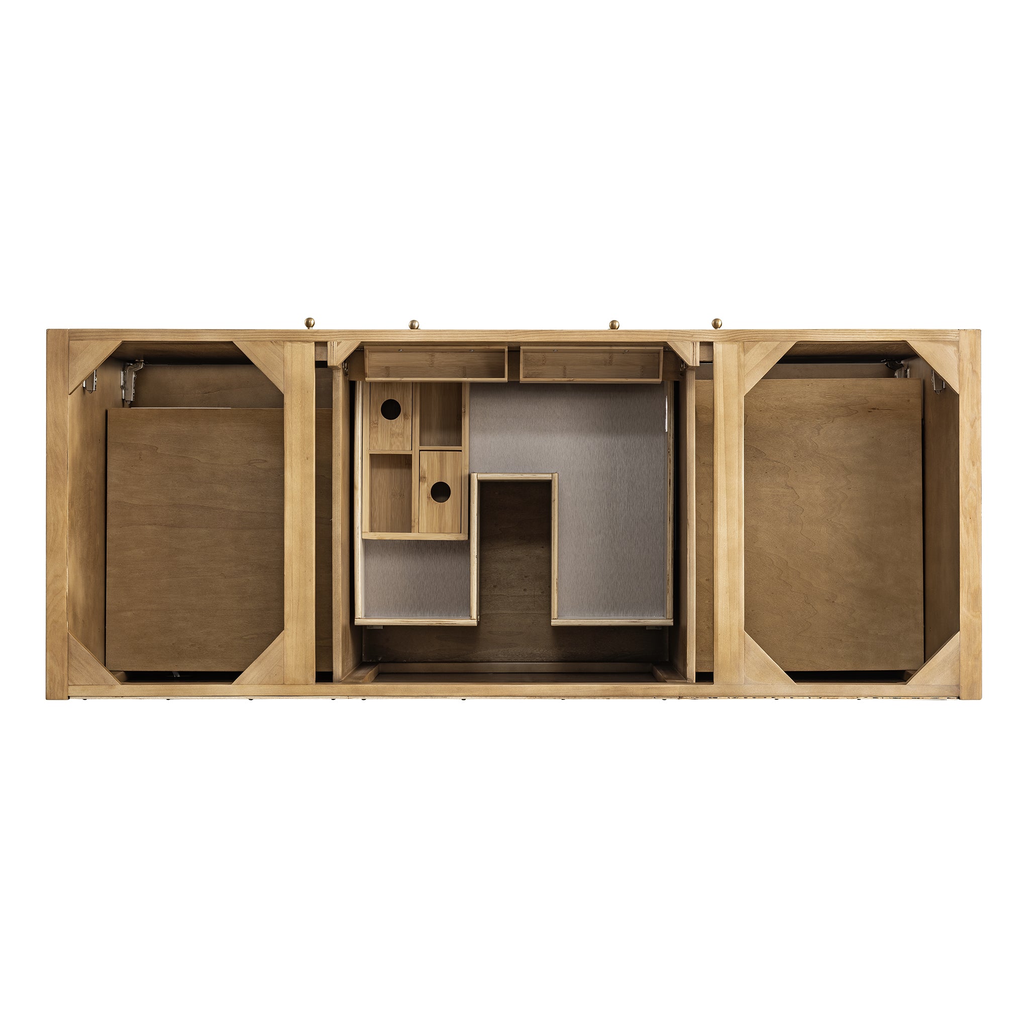 James Martin Hudson 60" Single Vanity in Light Natural Oak with 3cm Countertop