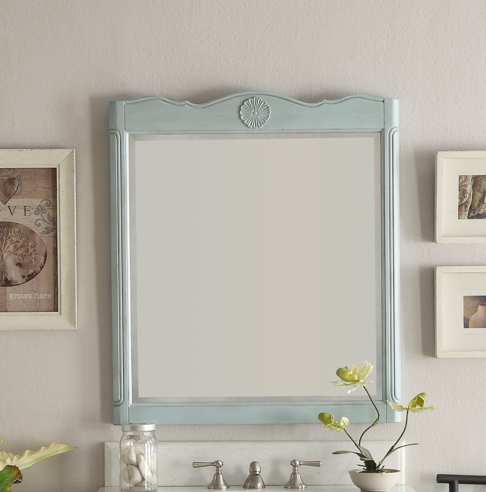 Chans Furniture MR-832LB Daleville  31.5-inch Wall Mirror