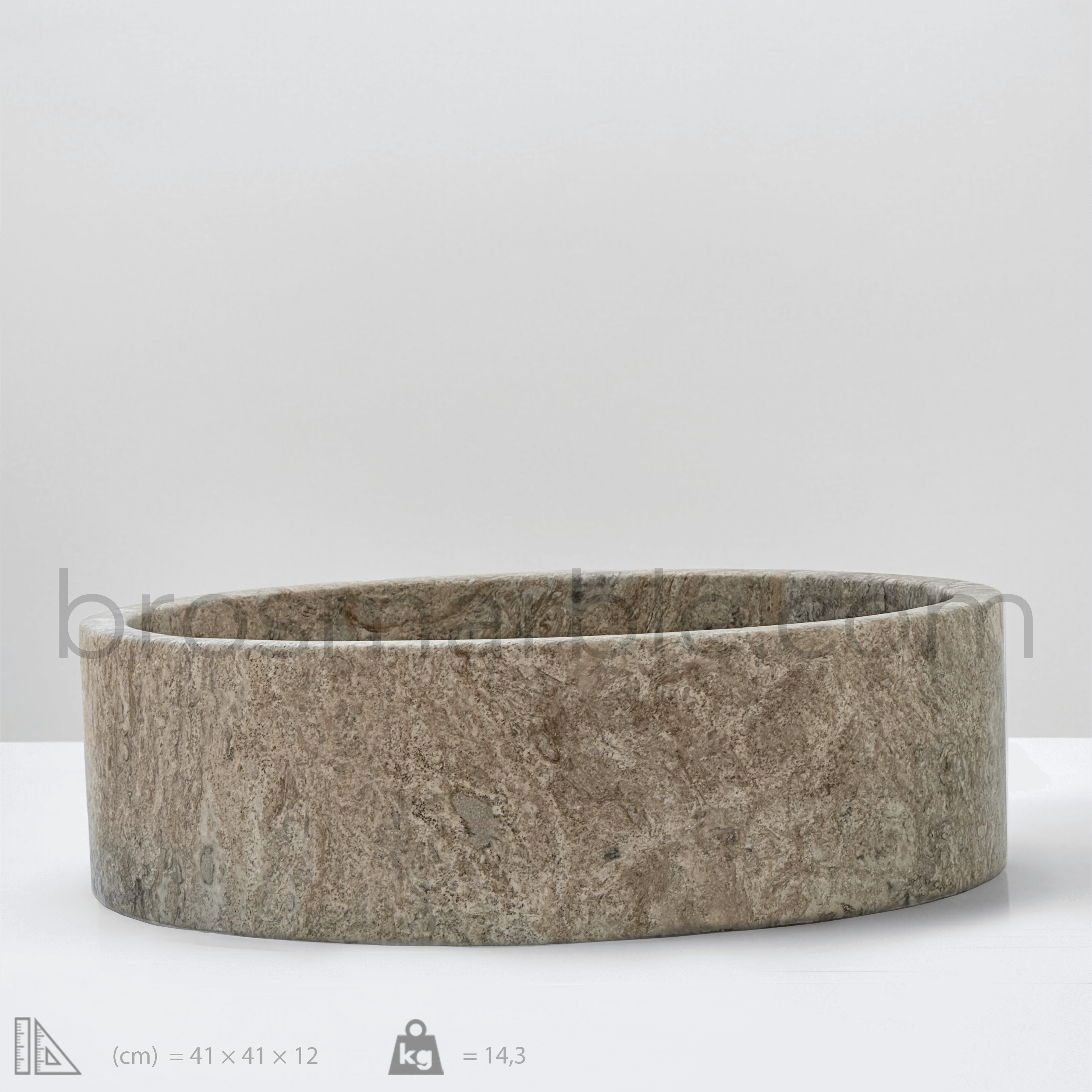 Dark Travertine Sink