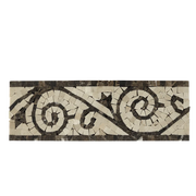 DARK EMPERADOR & CREMA MARFIL ART BORDER POLISHED