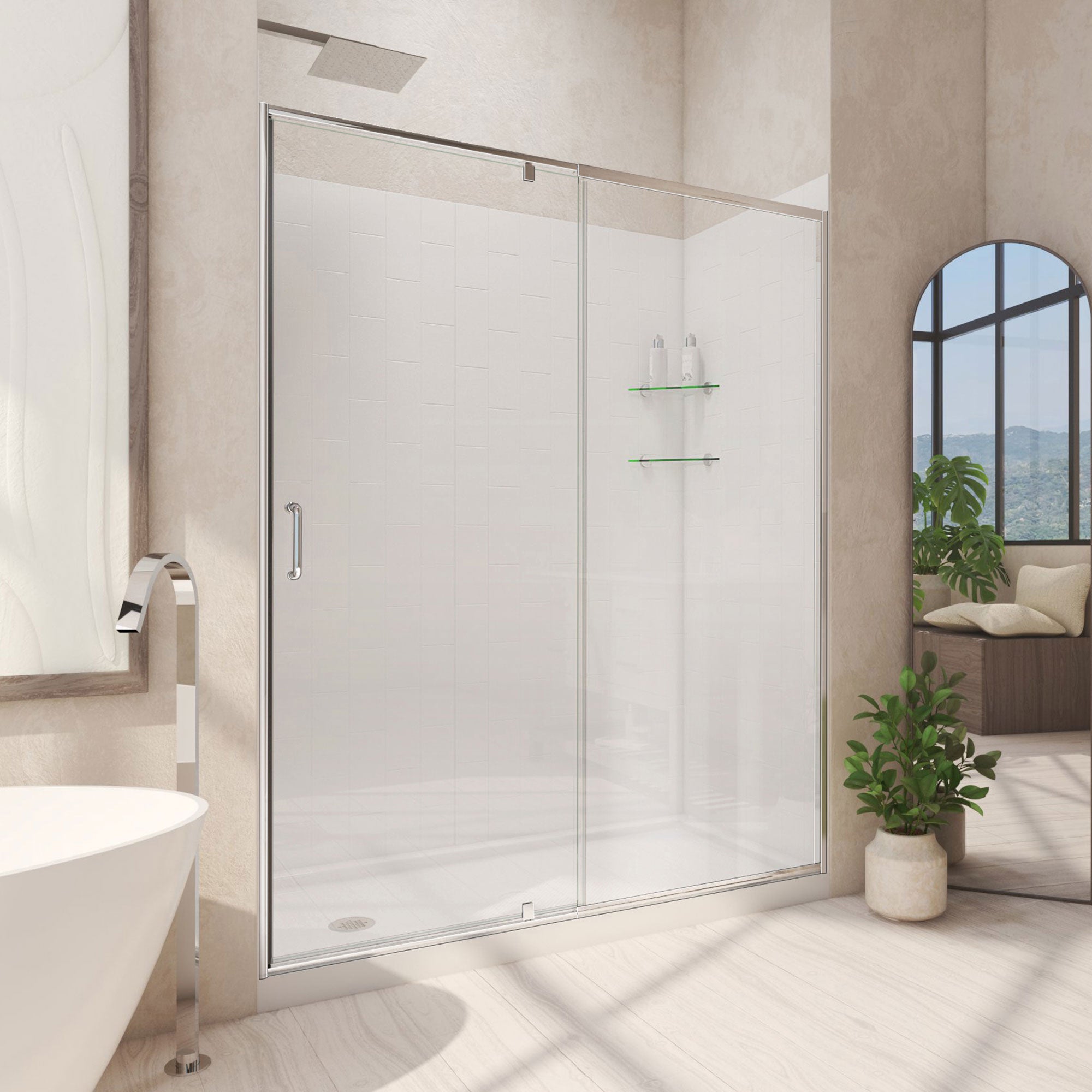 DreamLine Flex 60" W Shower Door Kit
