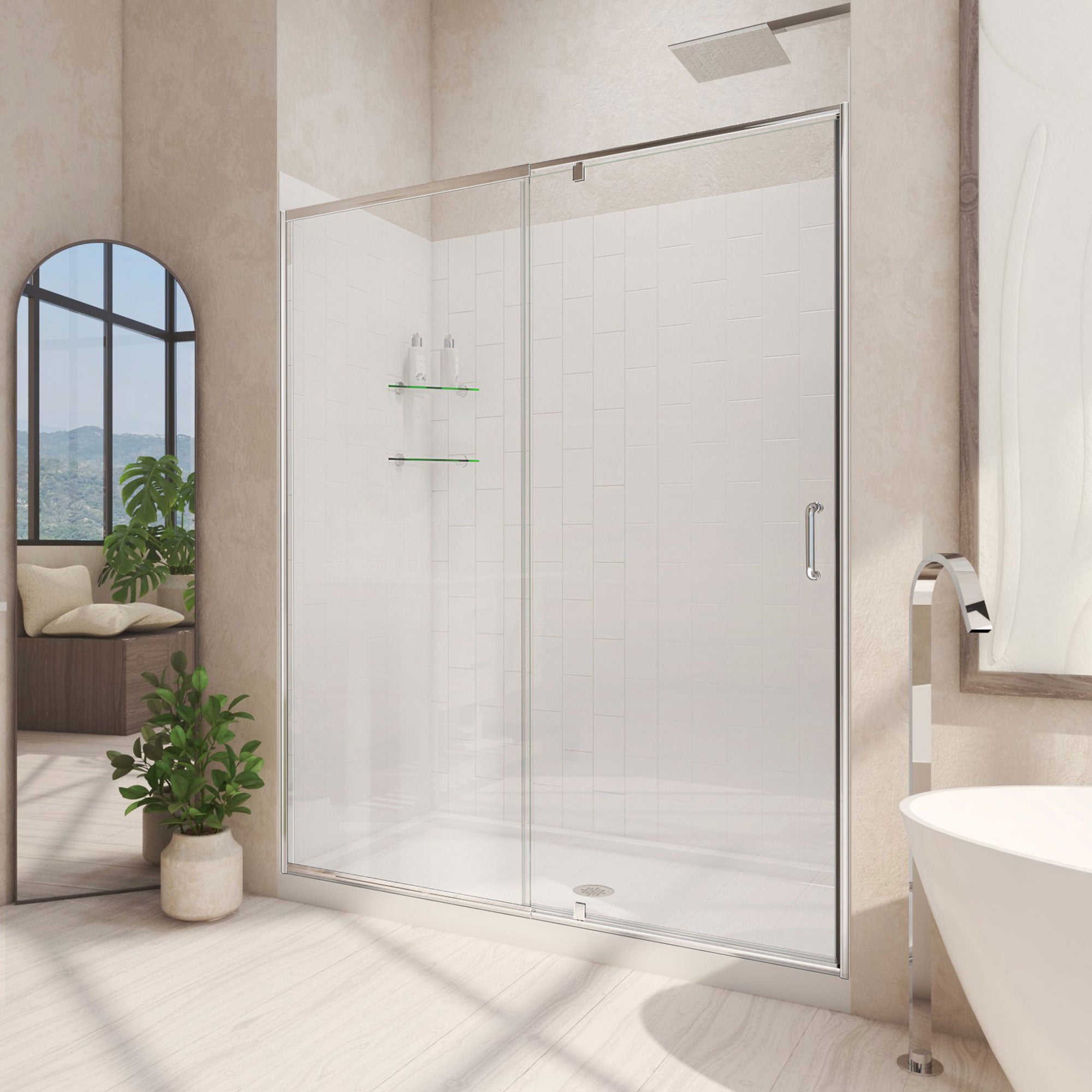 DreamLine Flex 60" W Shower Door Kit