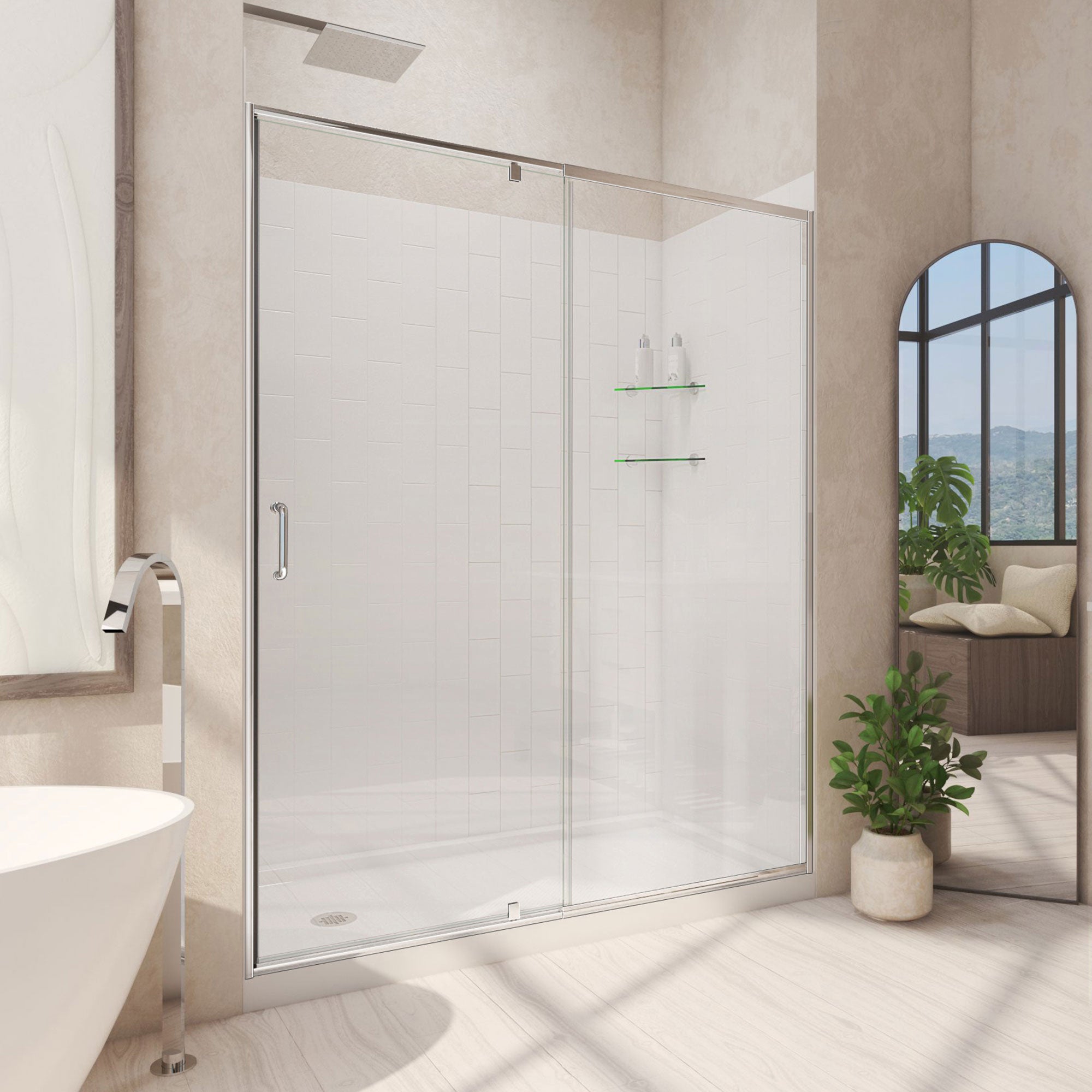DreamLine Flex 60" W Shower Door Kit