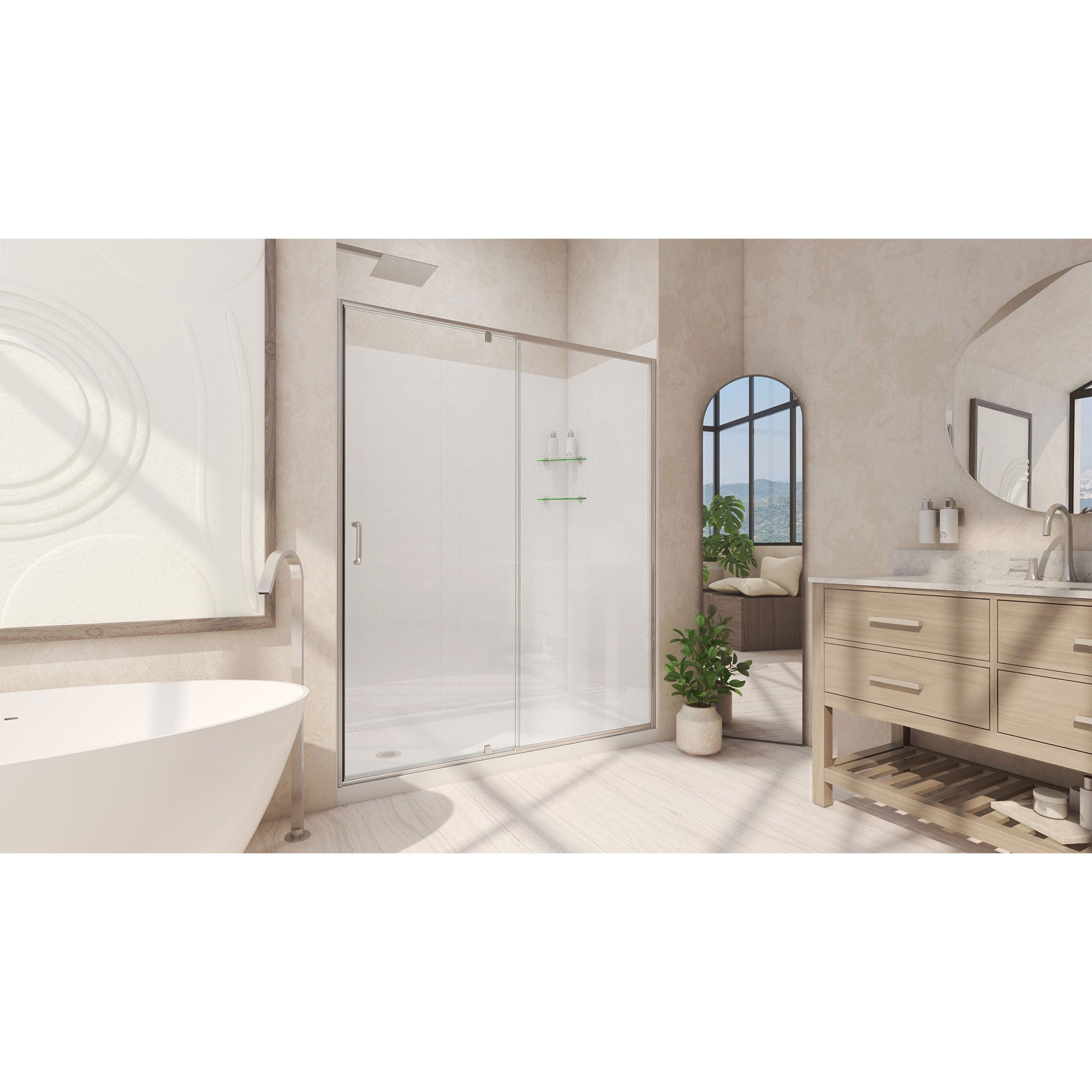 DreamLine Flex 30" D x 60" W Shower Door Kit