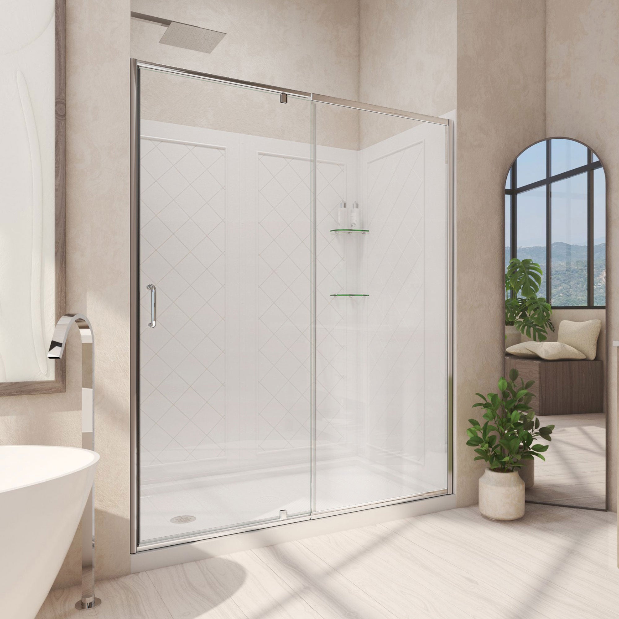 DreamLine Flex 60" W Shower Door Kit