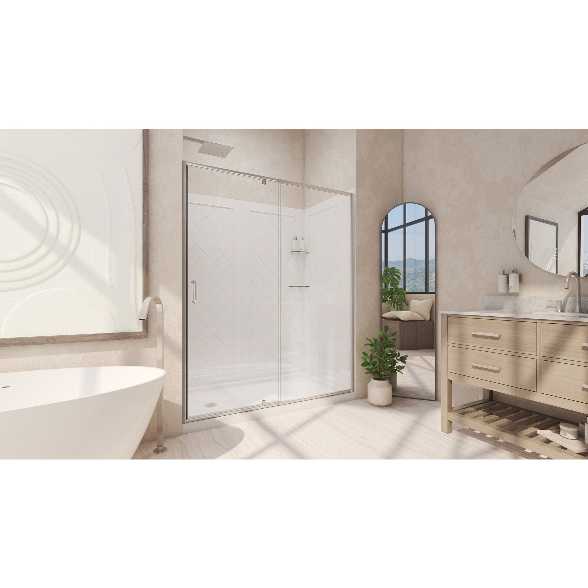 DreamLine Flex 60" W Shower Door Kit