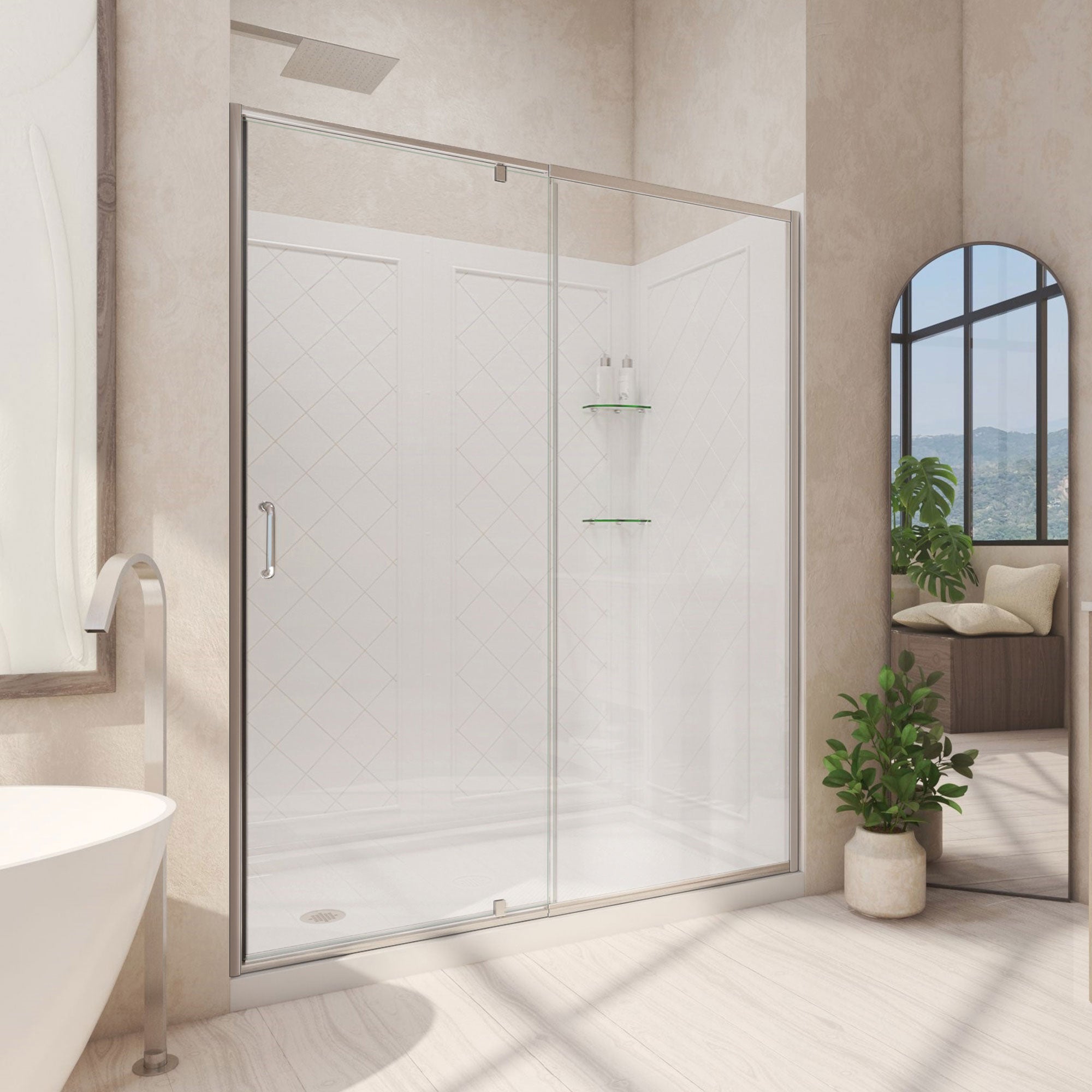 DreamLine Flex 60" W Shower Door Kit