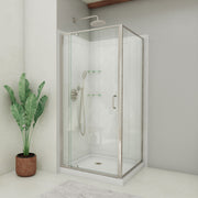 DreamLine Flex 36" D x 36" W Shower Door and Base