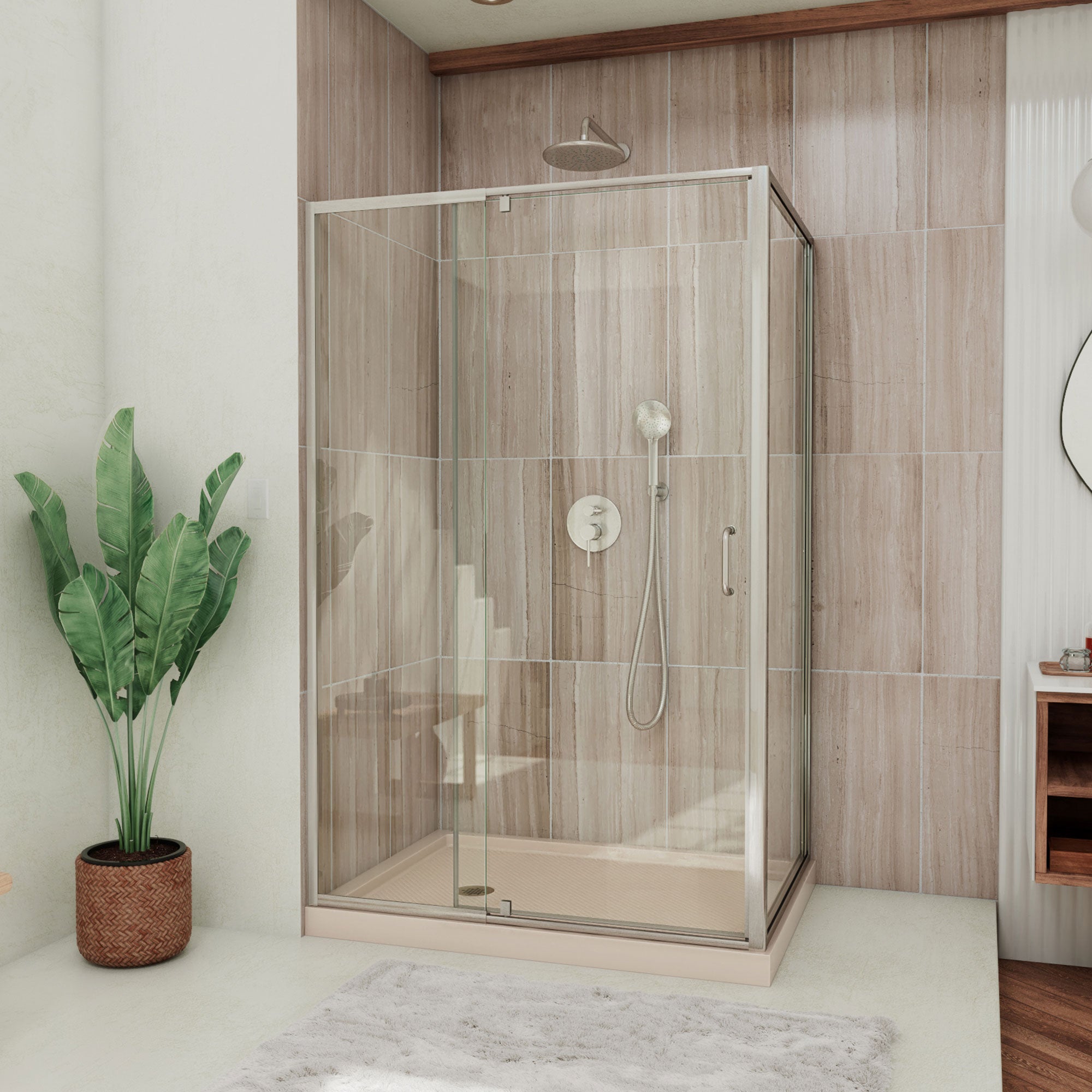 DreamLine Flex 48" W Shower Enclosure Kit