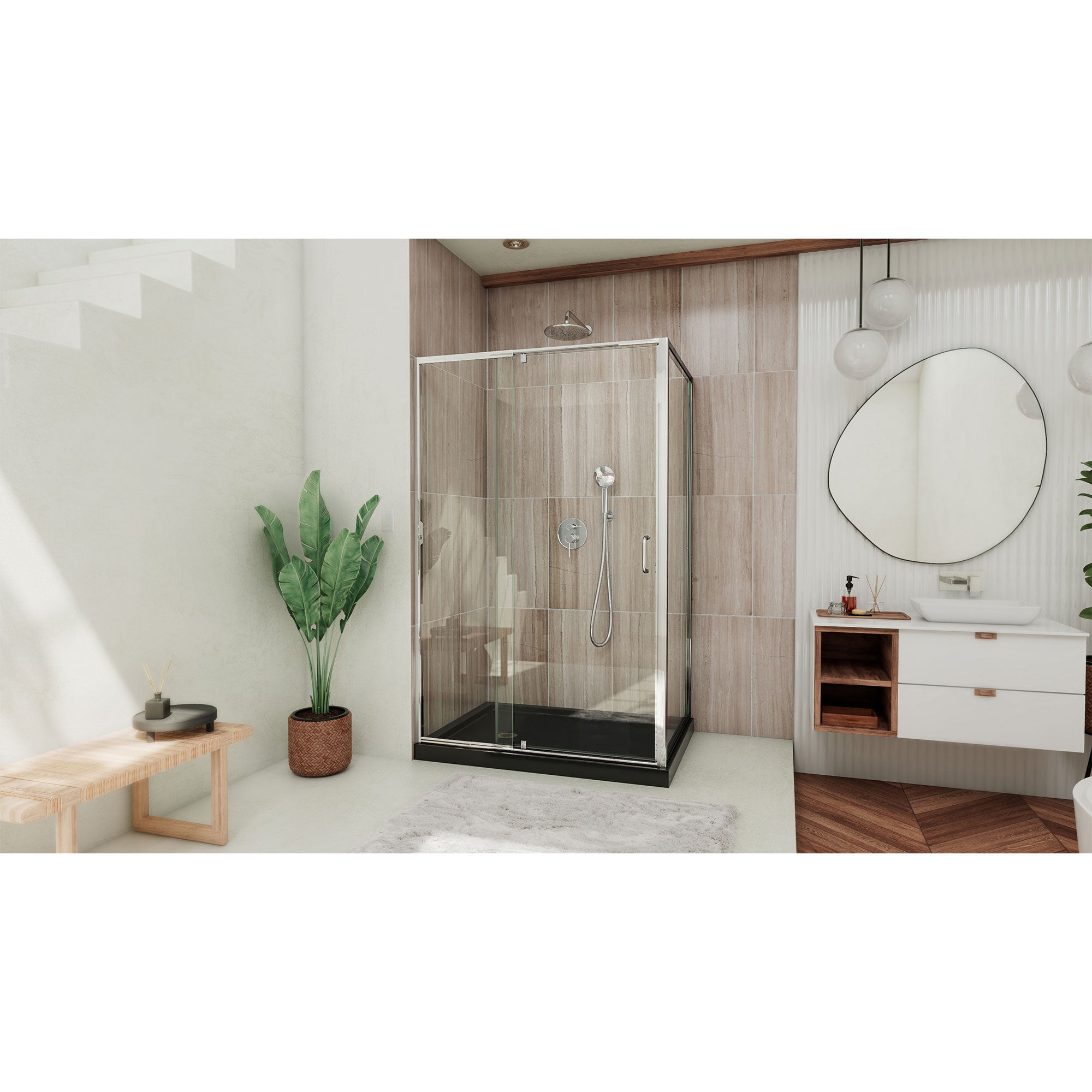 DreamLine Flex 48" W Shower Enclosure Kit