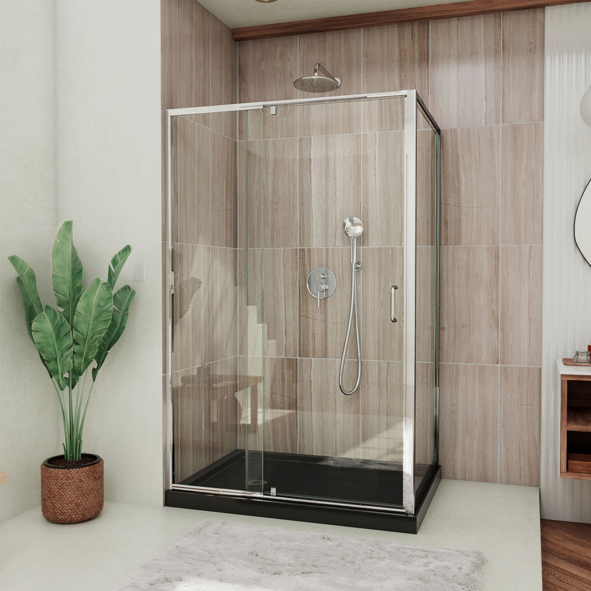 DreamLine Flex 48" W Shower Enclosure Kit