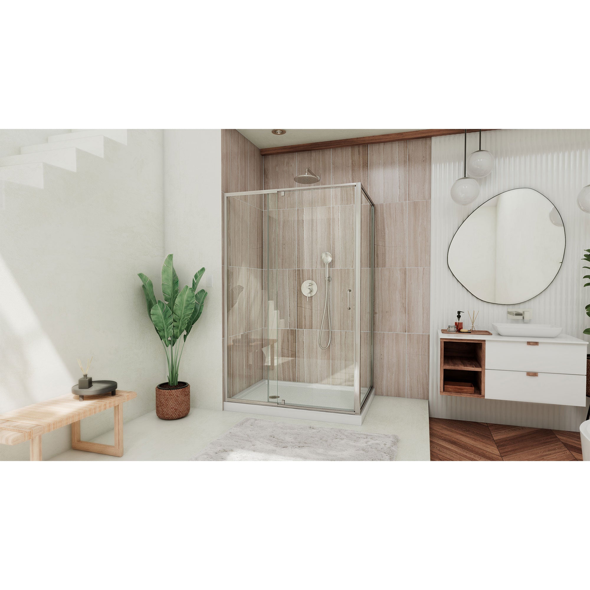 DreamLine Flex 48" W Shower Enclosure Kit