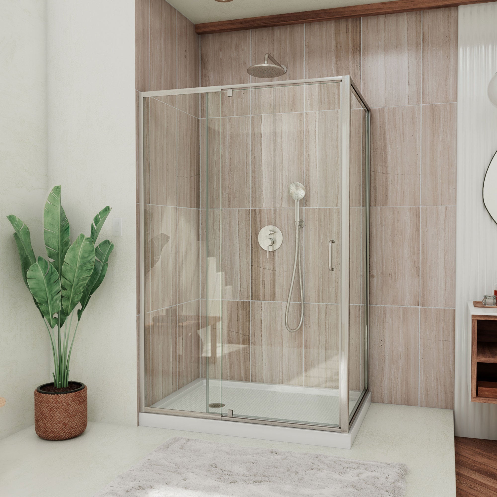 DreamLine Flex 48" W Shower Enclosure Kit