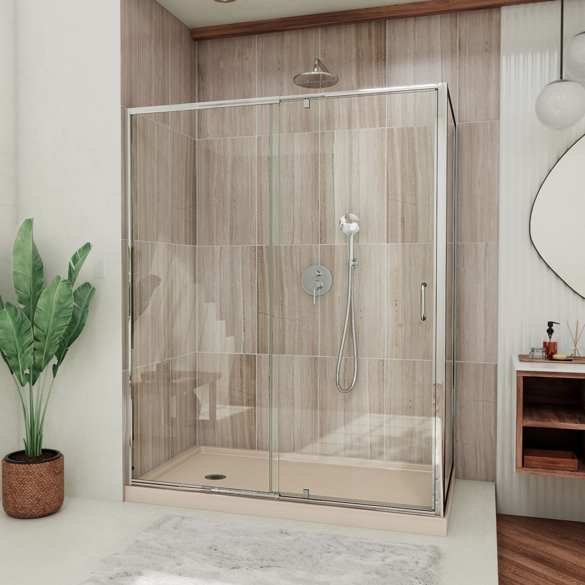 DreamLine Flex 60" W Shower Enclosure Kit