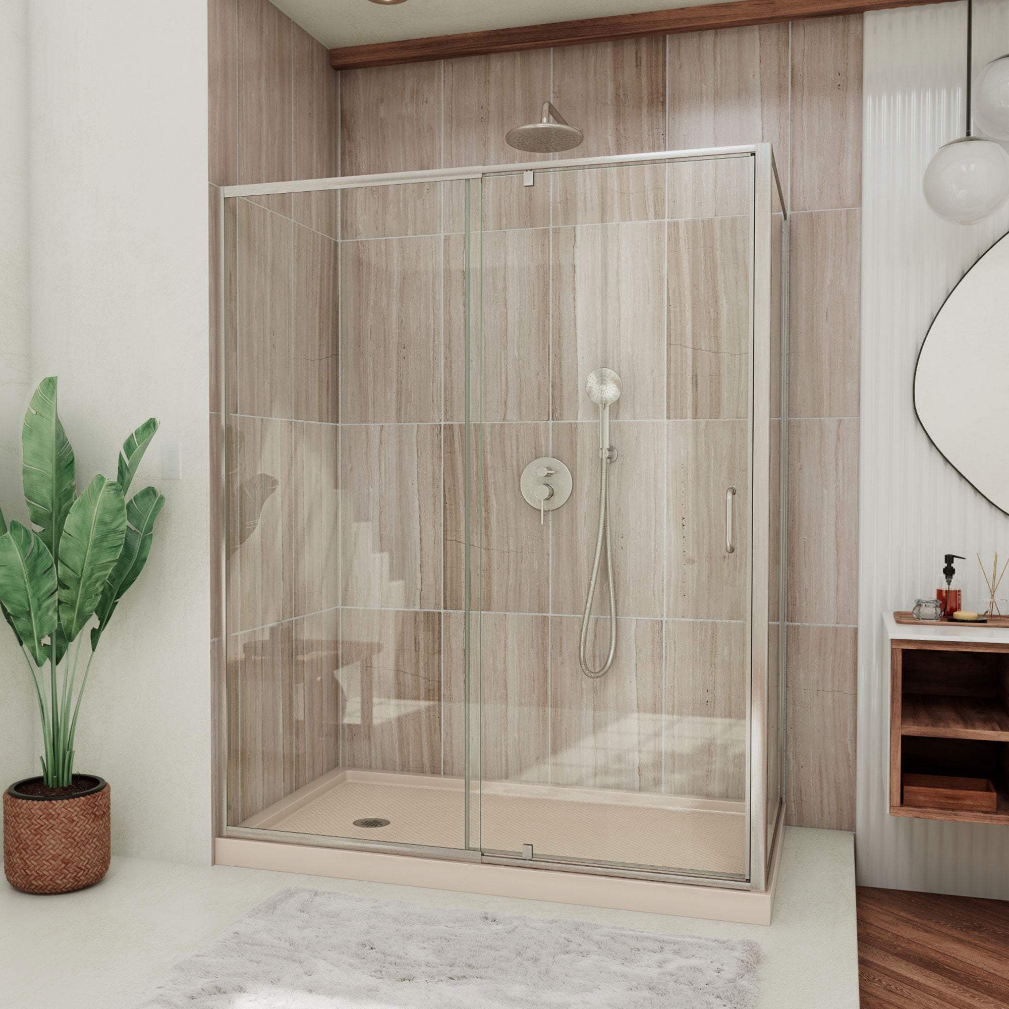 DreamLine Flex 60" W Shower Enclosure Kit