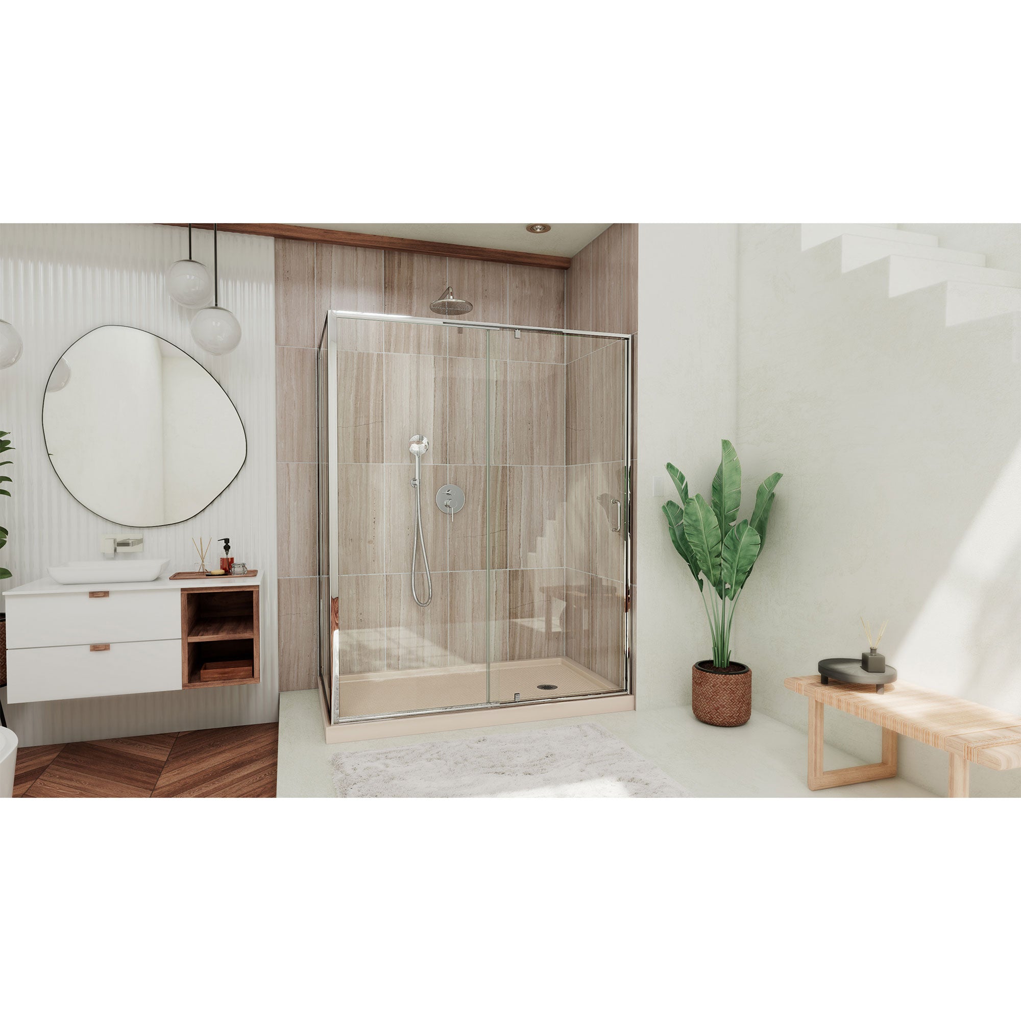 DreamLine Flex 48" W Shower Enclosure Kit