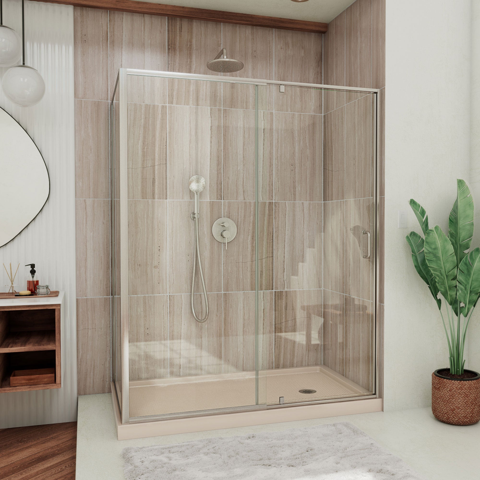 DreamLine Flex 48" W Shower Enclosure Kit