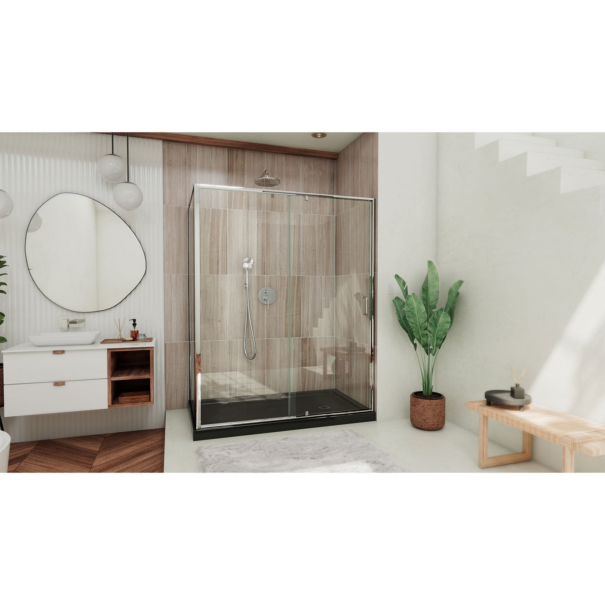 DreamLine Flex 48" W Shower Enclosure Kit
