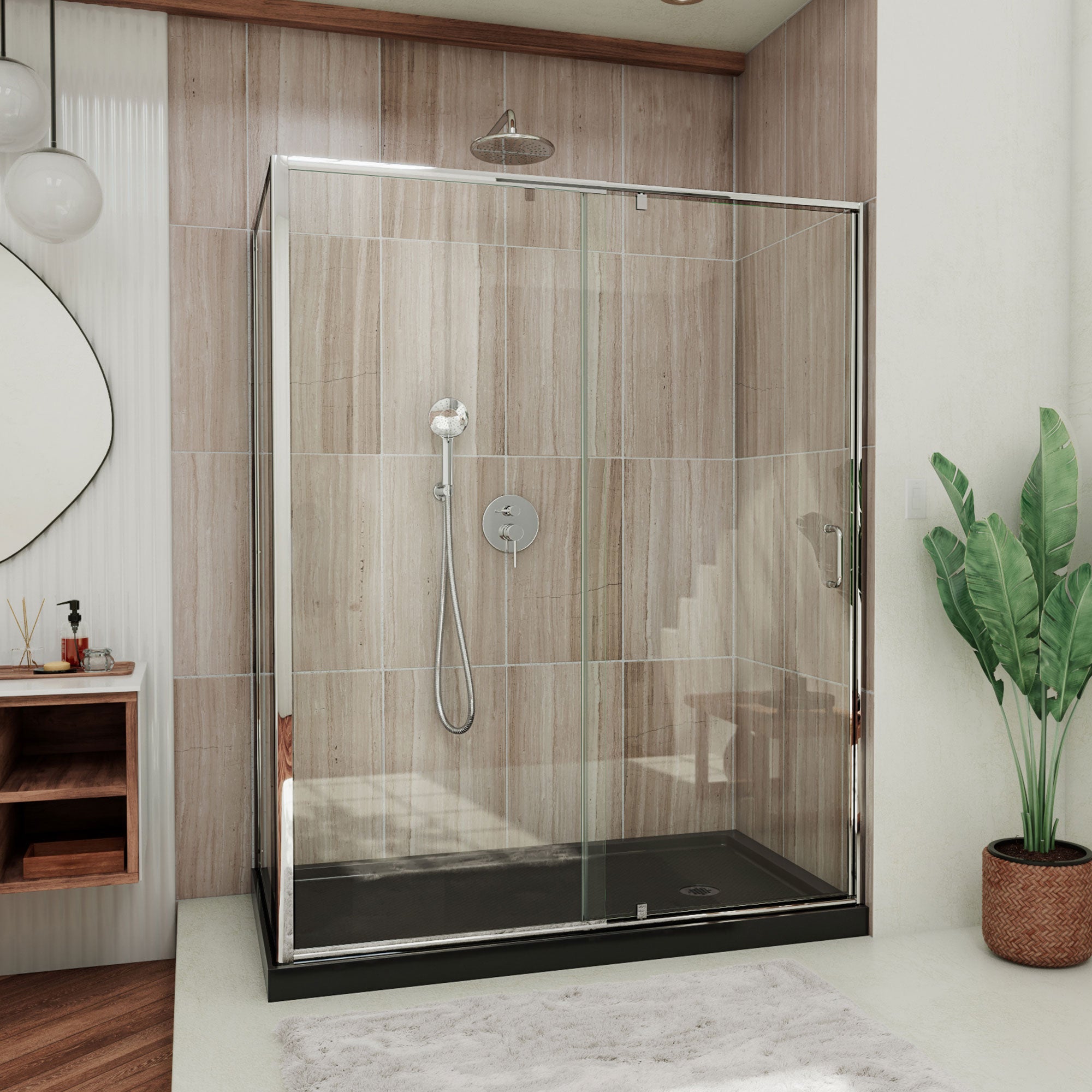 DreamLine Flex 48" W Shower Enclosure Kit