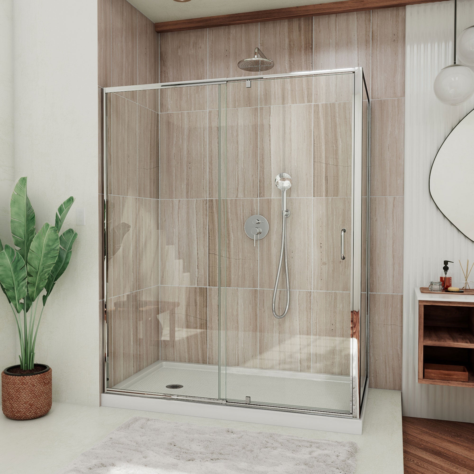 DreamLine Flex 60" W Shower Enclosure Kit